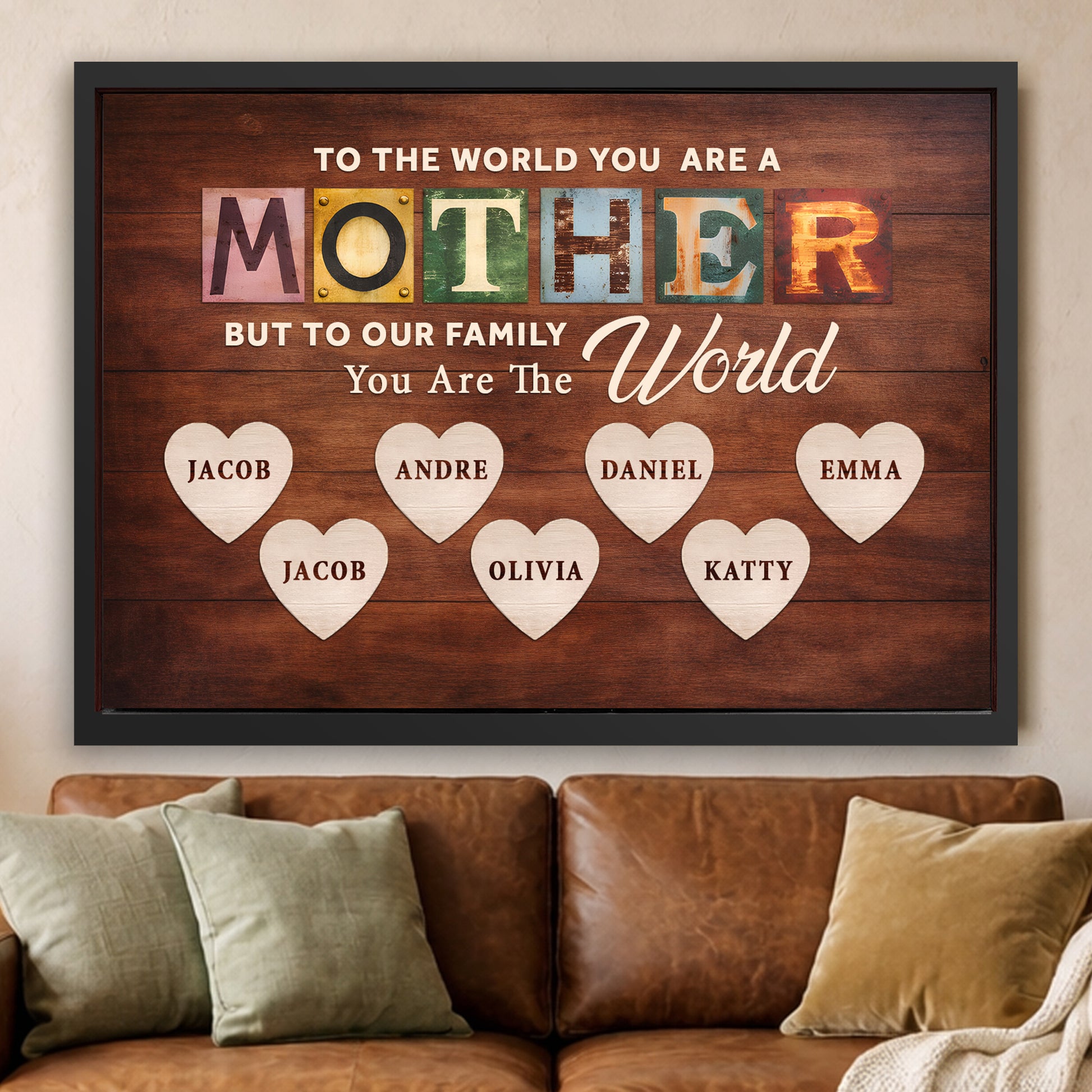 Mother You Are Our World Sign