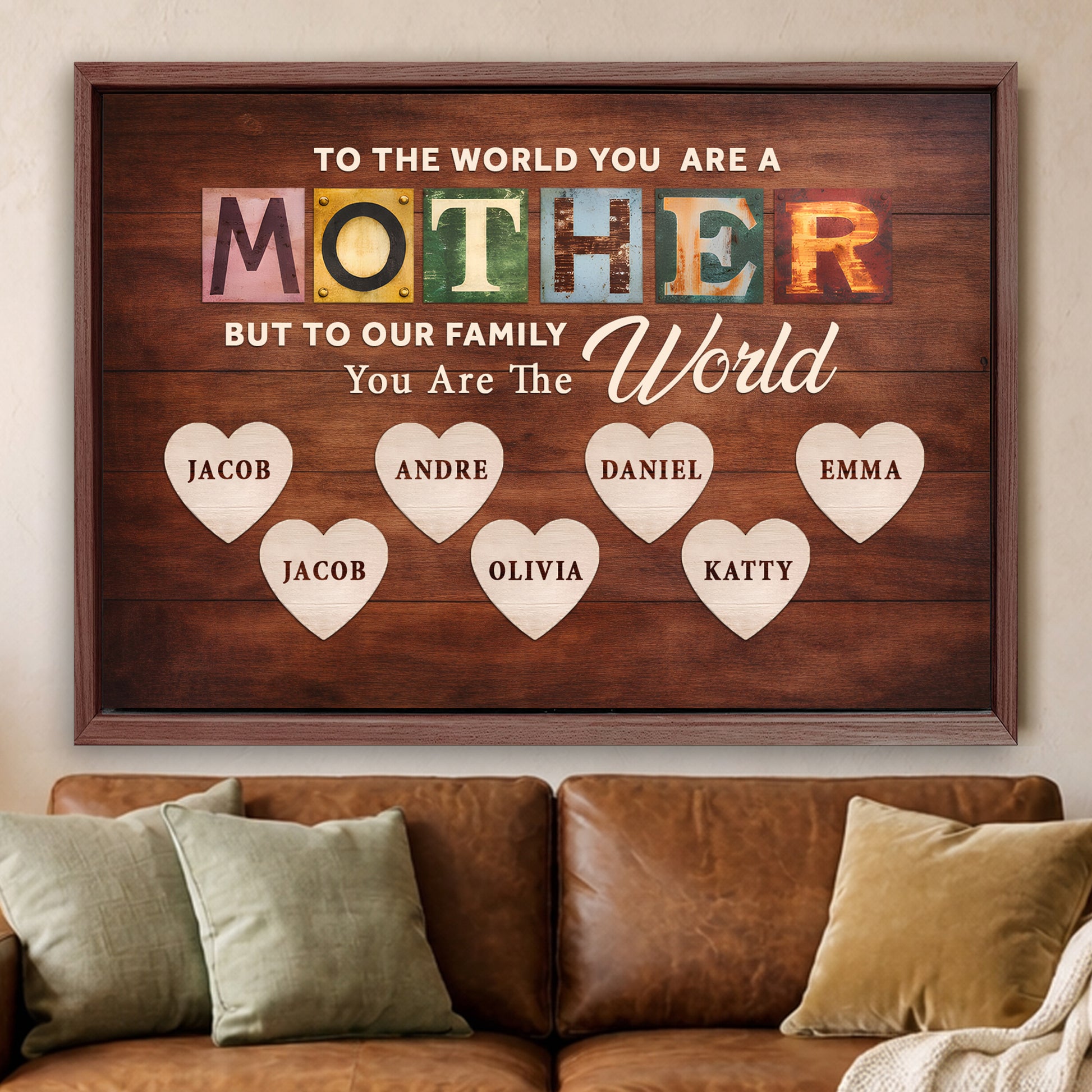 Mother You Are Our World Sign