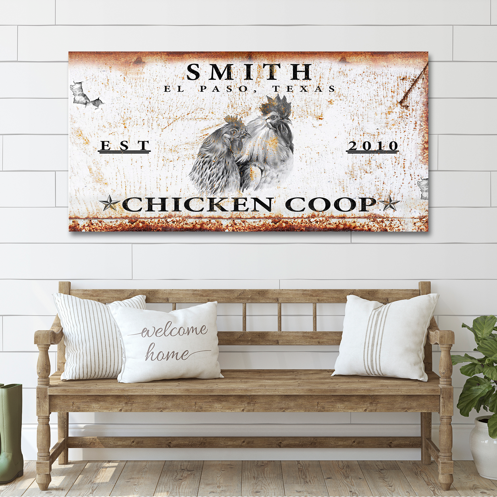 Chicken Coop Sign Style 4 - Image by Tailored Canvases
