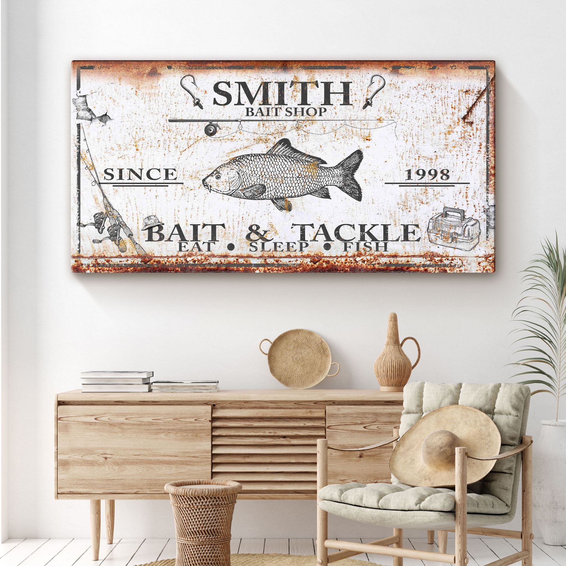 Bait and Tackle Sign Style 3 - Image by Tailored Canvases 