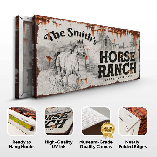 Rustic Horse Ranch Sign II