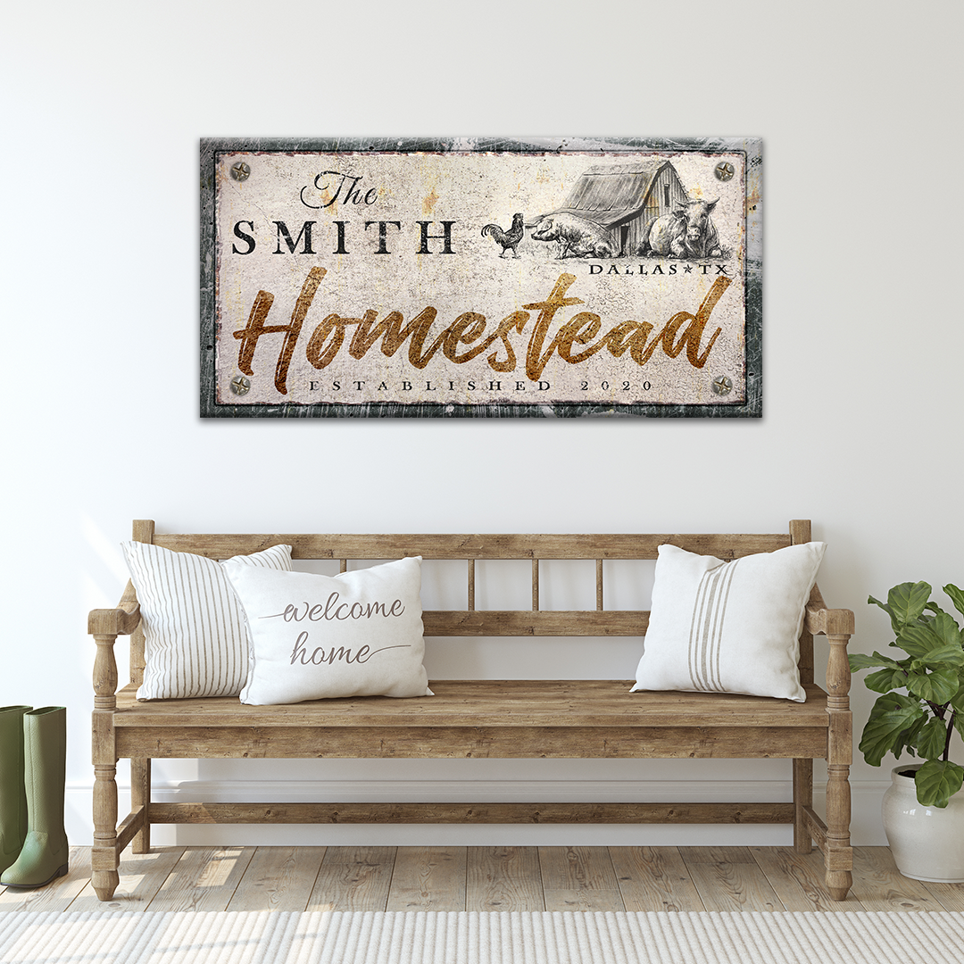 Homestead Sign Style 4 - Image by Tailored Canvases
