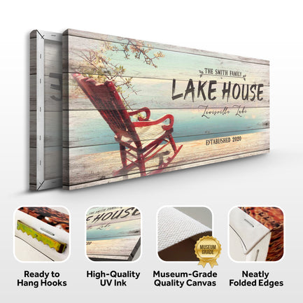 Vintage Lake House Sign - Image by Tailored Canvases
