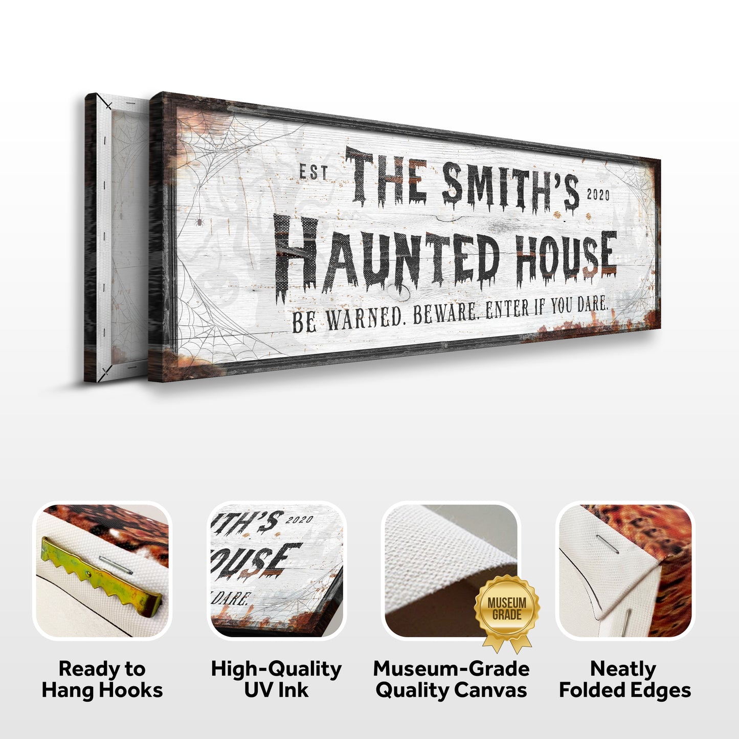 Family Haunted House Sign (Free Shipping)