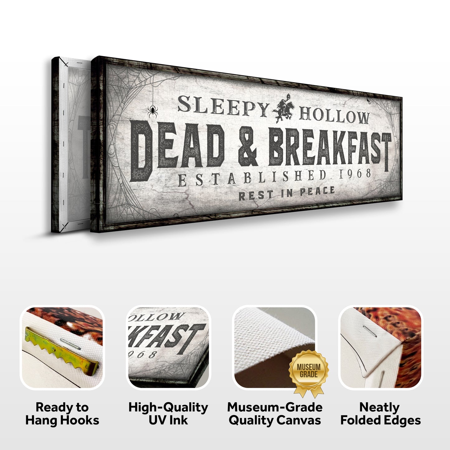 Dead And Breakfast Halloween Sign (Free Shipping)