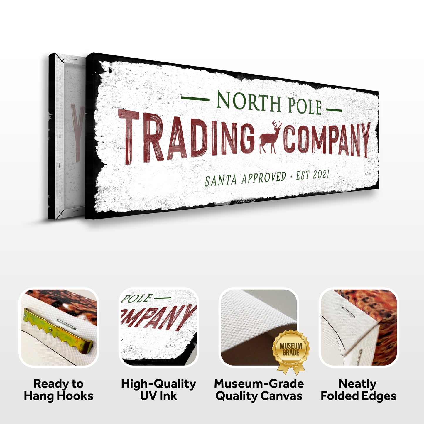North Pole Trading Company Christmas Sign