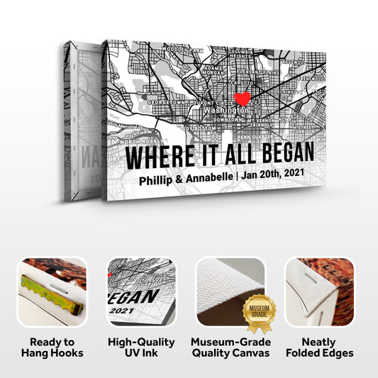 Couple Street Map Sign II