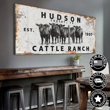 Cattle Ranch Rustic Sign