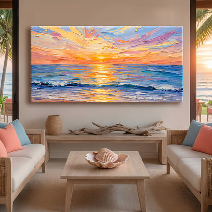 Pastel Ocean Sunset Impression