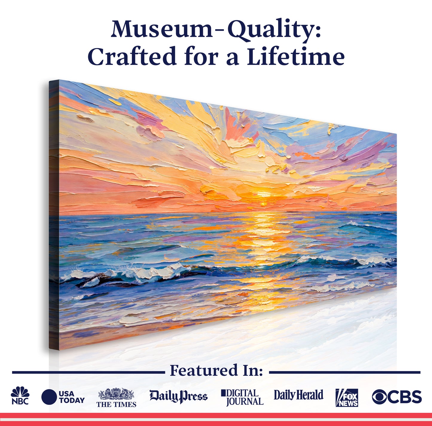 Pastel Ocean Sunset Impression