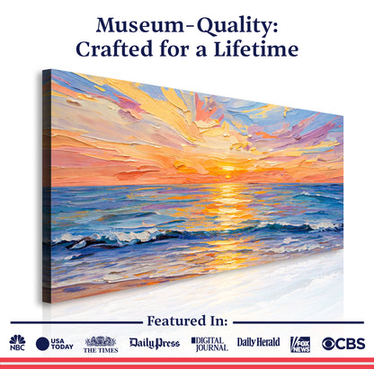 Pastel Ocean Sunset Impression