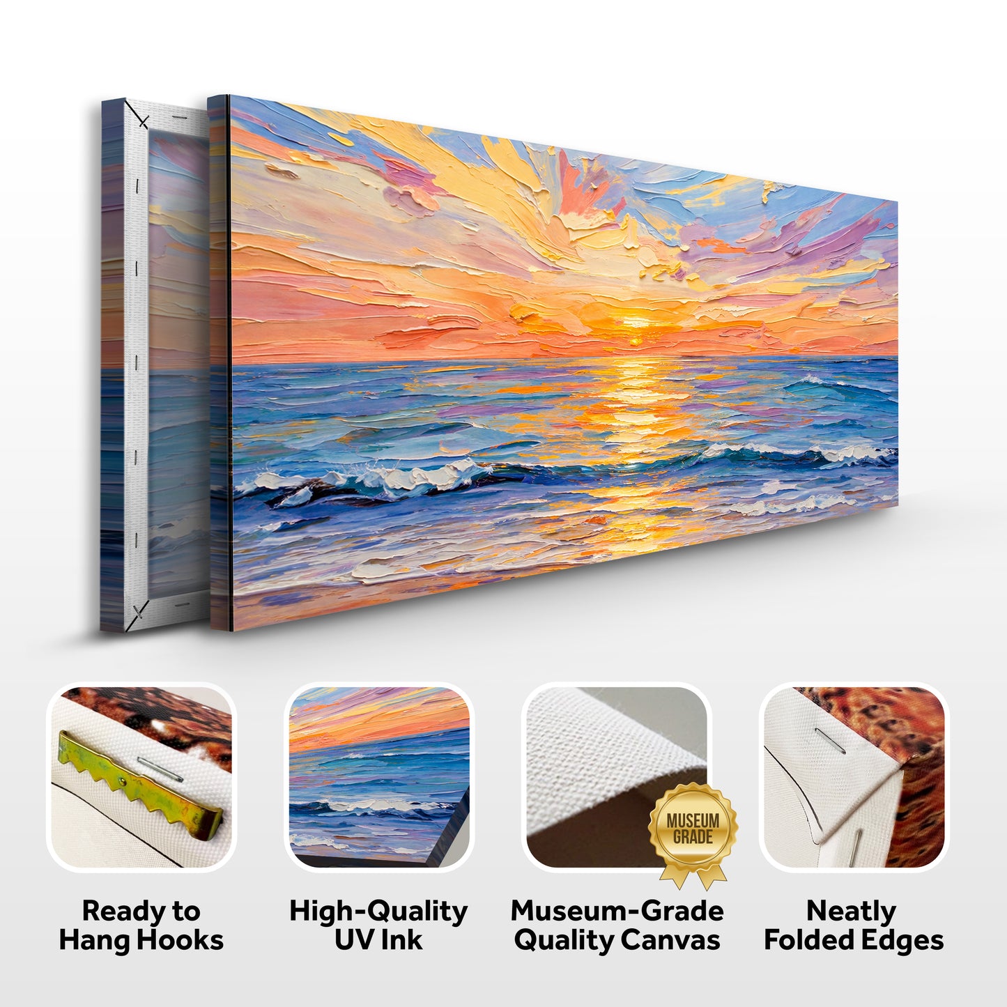 Pastel Ocean Sunset Impression