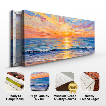 Pastel Ocean Sunset Impression
