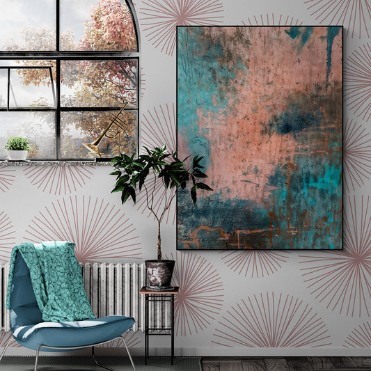 Canvas Print: "Patina Cascade"