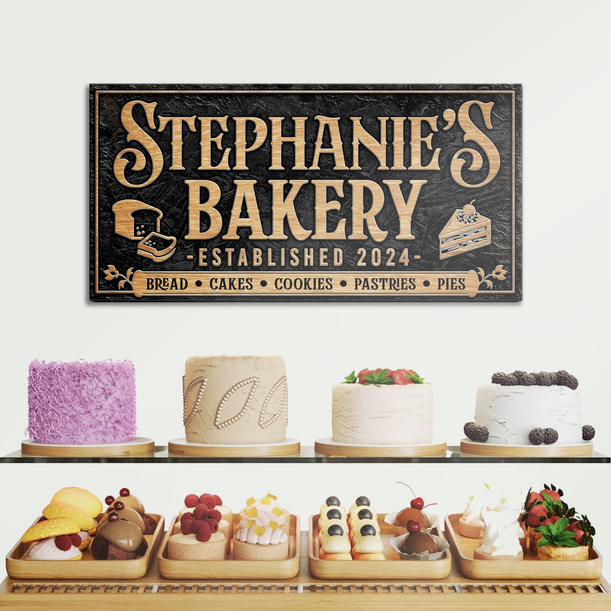 Personalized Bakery Sign  - Image by Tailored Canvases