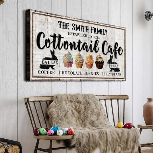 Personalized Easter Bunny Sign II - Image by Tailored Canvases