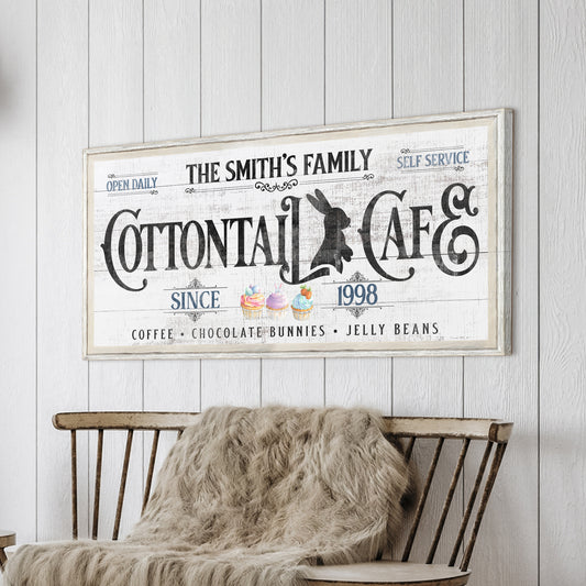 Personalized Easter Bunny Sign  - Image by Tailored Canvases