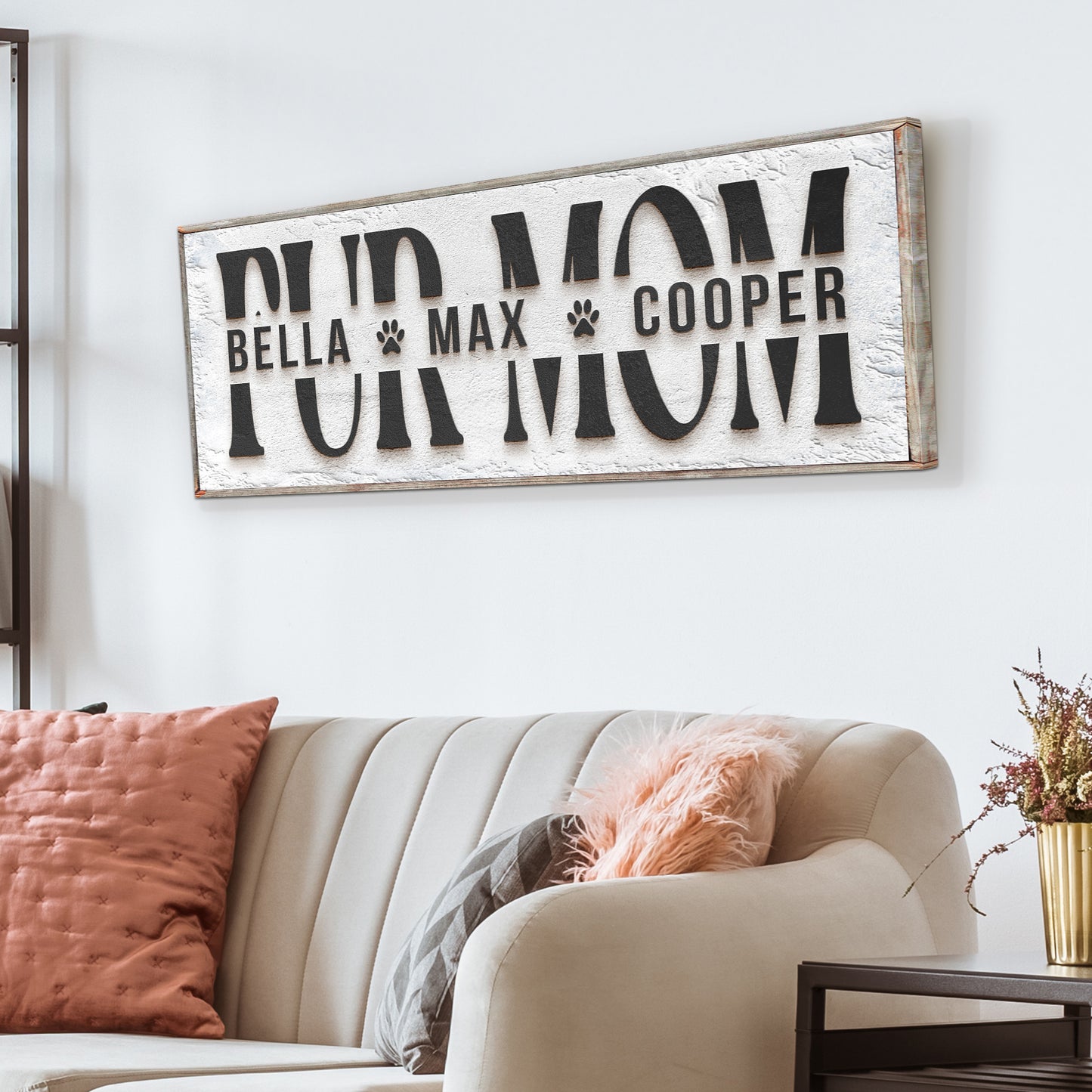 Personalized Fur Mom Sign  - Image by Tailored Canvases
