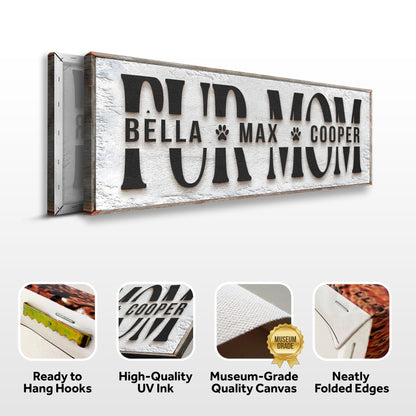 Personalized Fur Mom Sign Specs - Image by Tailored Canvases