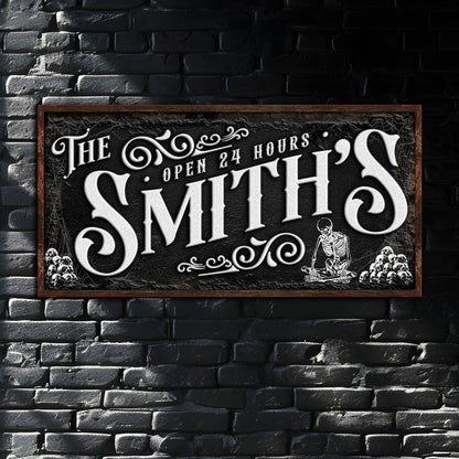 Personalized Gothic Sign II Style 1  - Image by Tailored Canvases