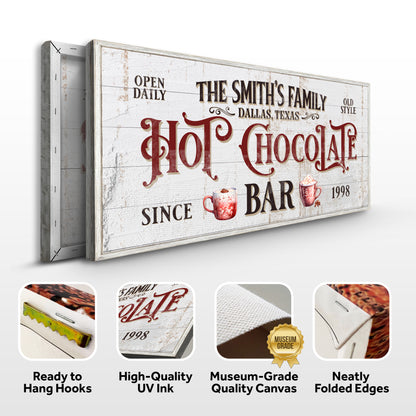 Personalized Hot Chocolate Bar Sign Specs - Image by Tailored Canvases