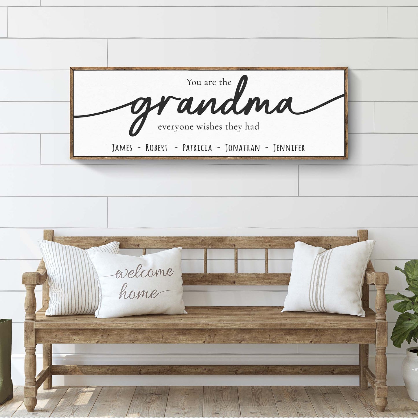 Personalized Mothers Day Gift for Grandma Sign Style 2 - Image by Tailored Canvases