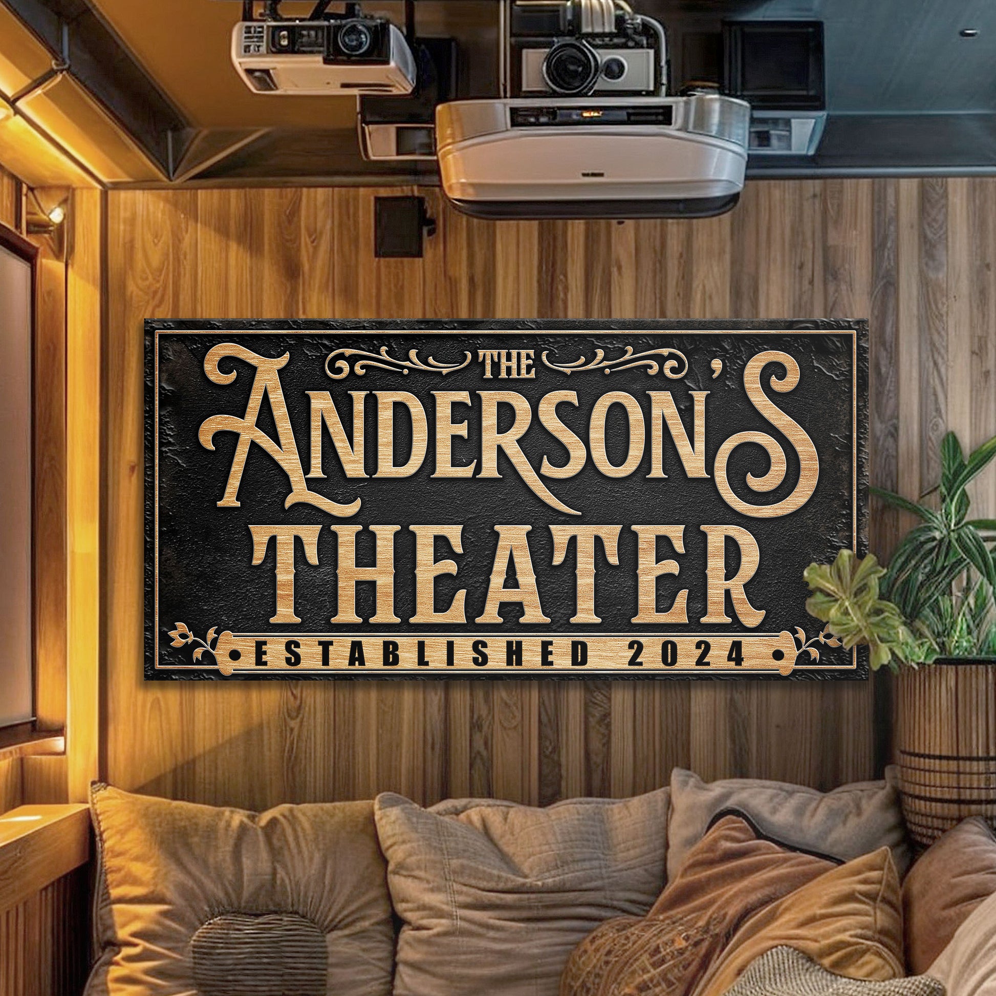 Personalized Theater Sign   - Image by Tailored Canvases