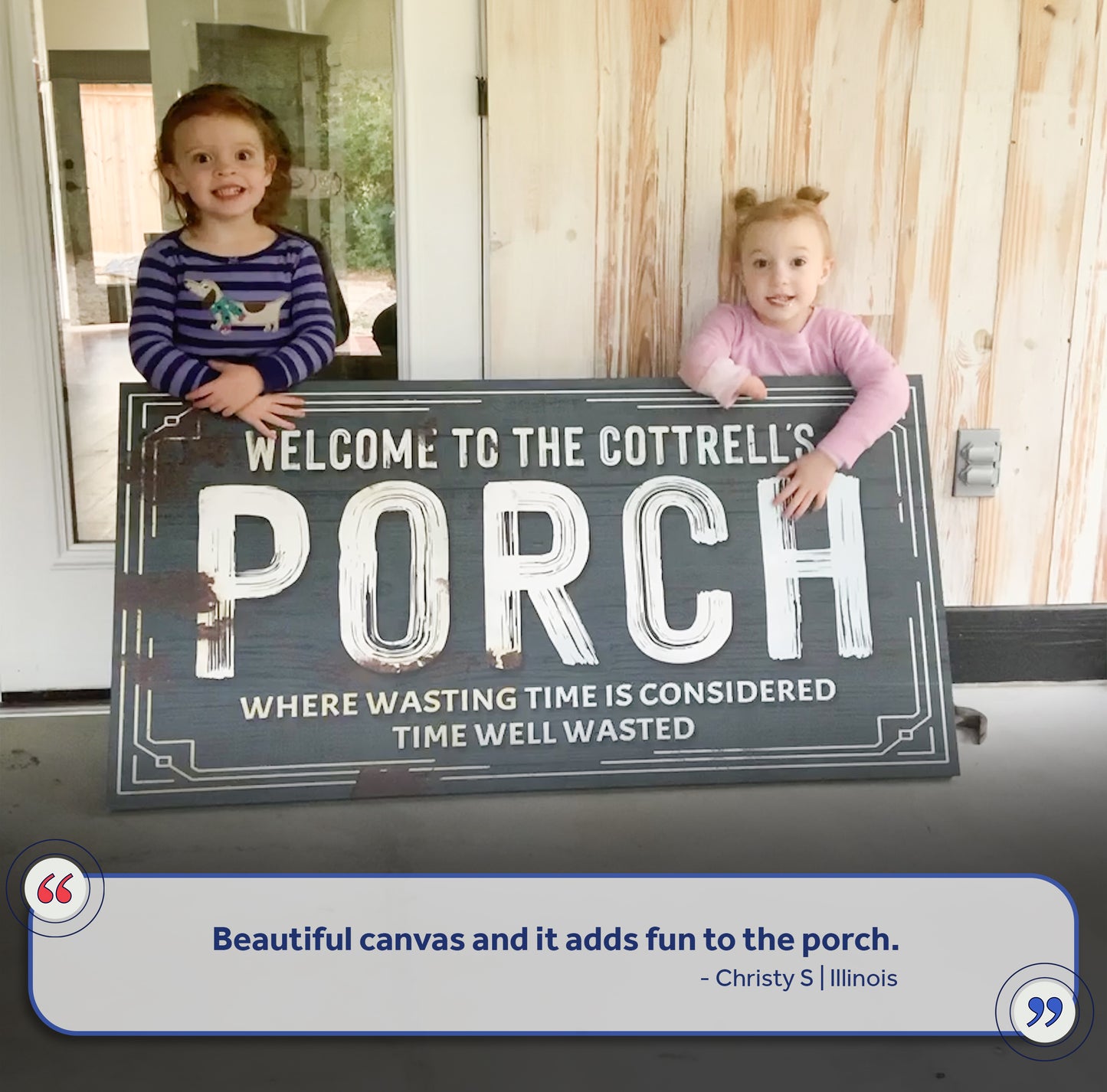 Welcome To The Porch Sign VI