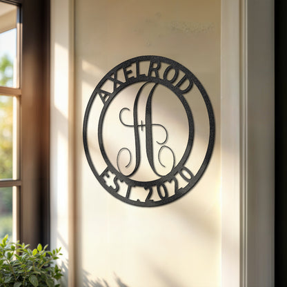 Family Name - Steel Sign