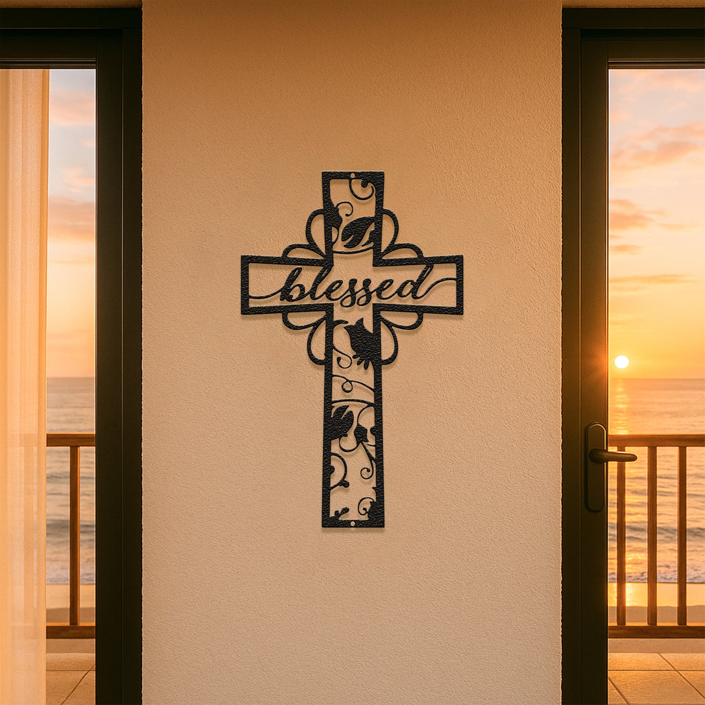Blessed Cross - Steel Sign
