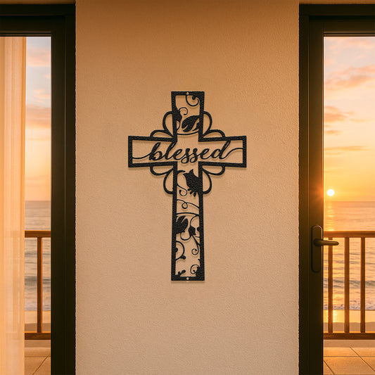 Blessed Cross - Steel Sign