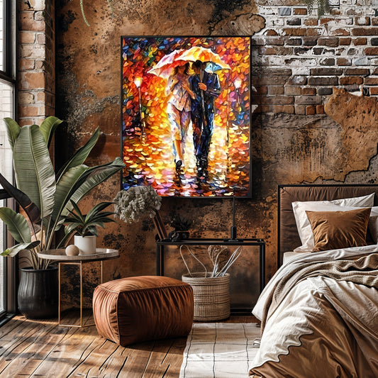 Canvas Print: "Rainy Romance"