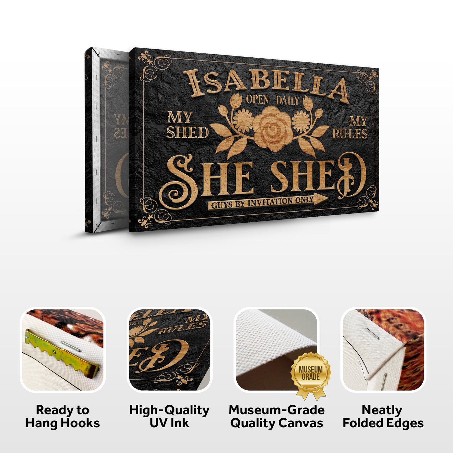 Personalized She Shed Sign V