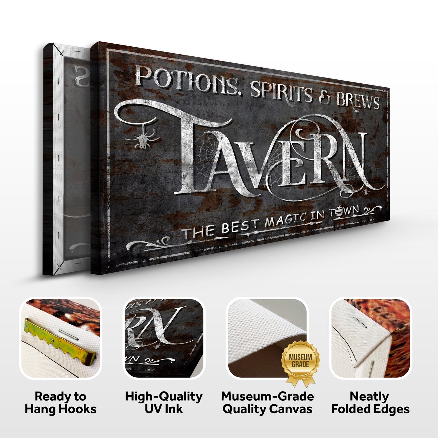 Potions, Spirits & Brews Tavern Halloween Sign III