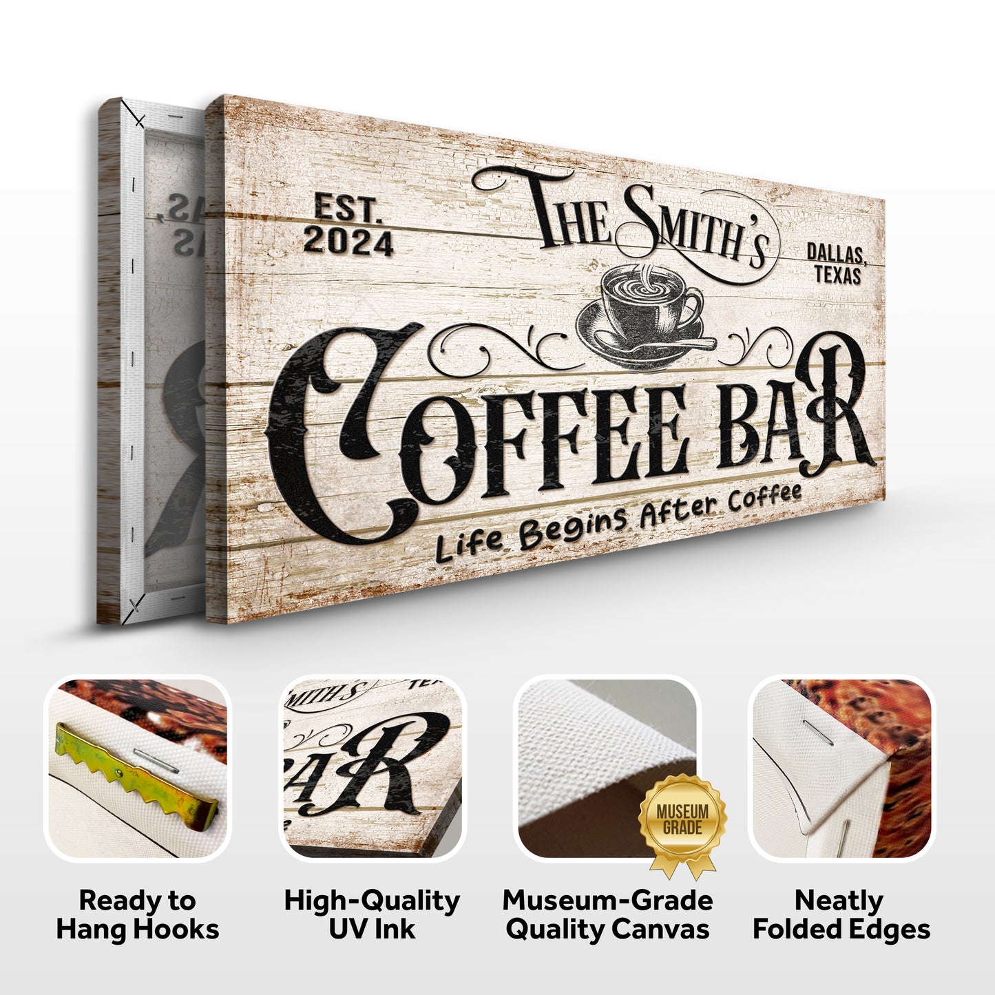 Personalized Coffee Bar Sign IV