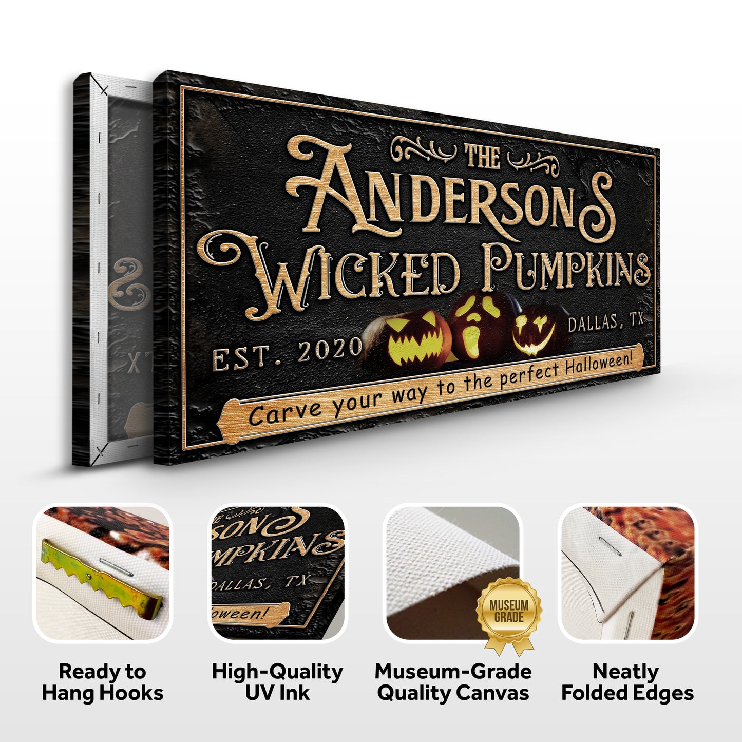 Personalized Wicked Pumpkins Halloween Sign