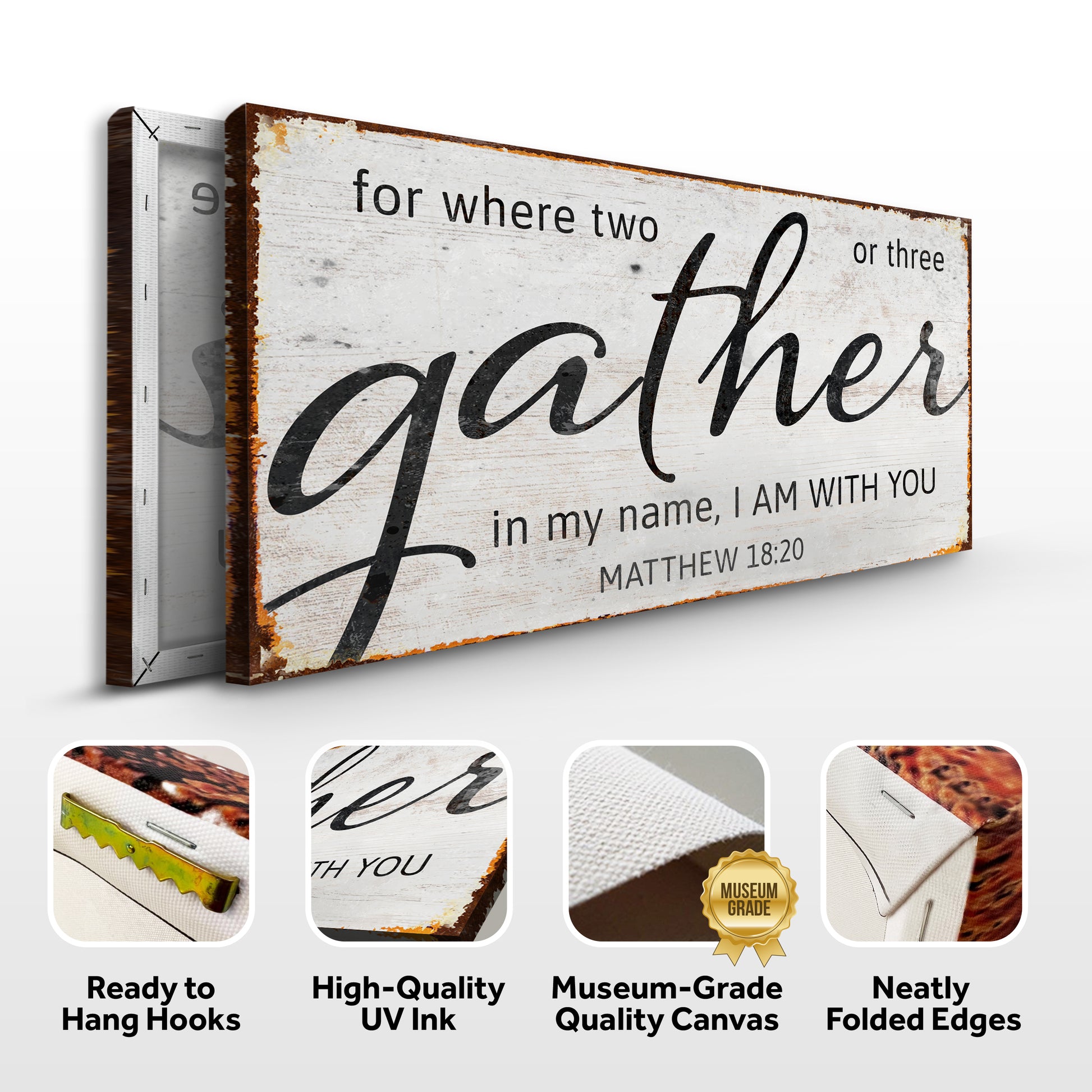 Matthew 18:20: Gather Faith Sign II