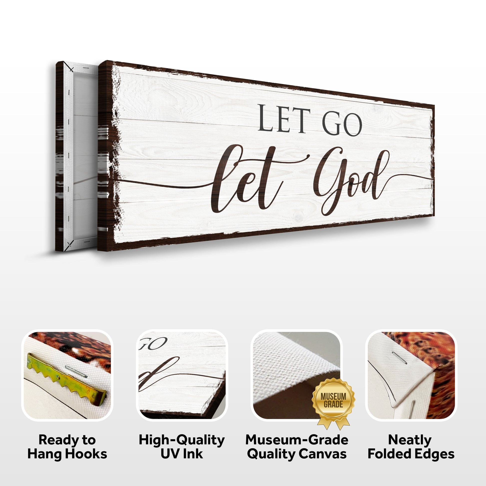 Let Go Let God Faith Sign II - Image by Tailored Canvases