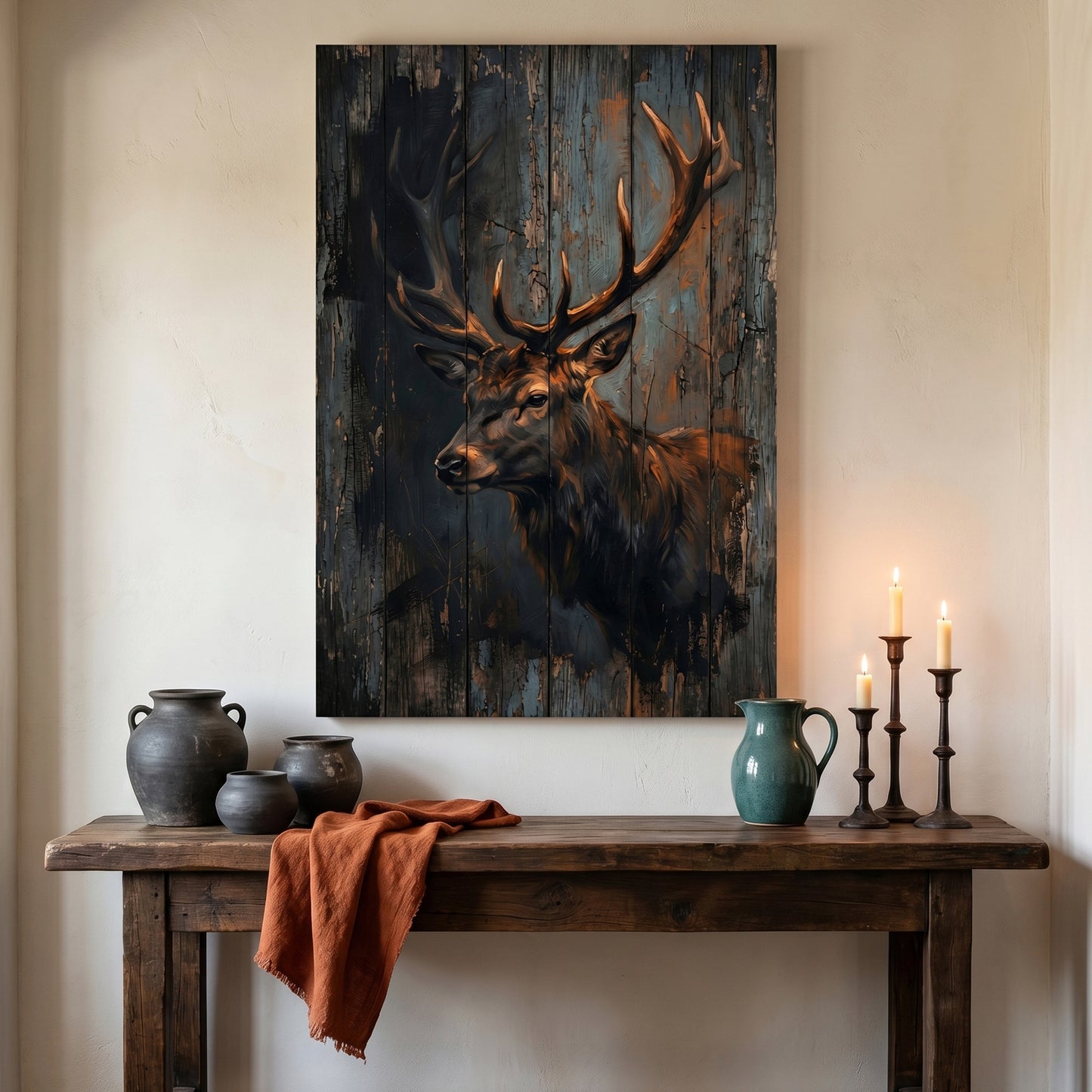 Rustic Stag Portrait