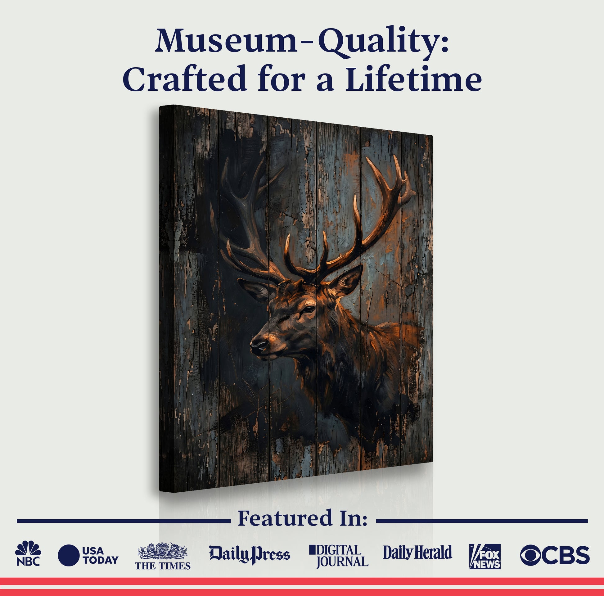 Rustic Stag Portrait