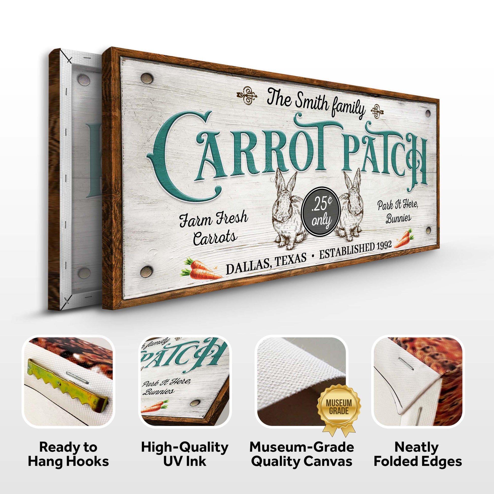 Farm Fresh Carrot Patch Sign II Specs - Image by Tailored Canvases