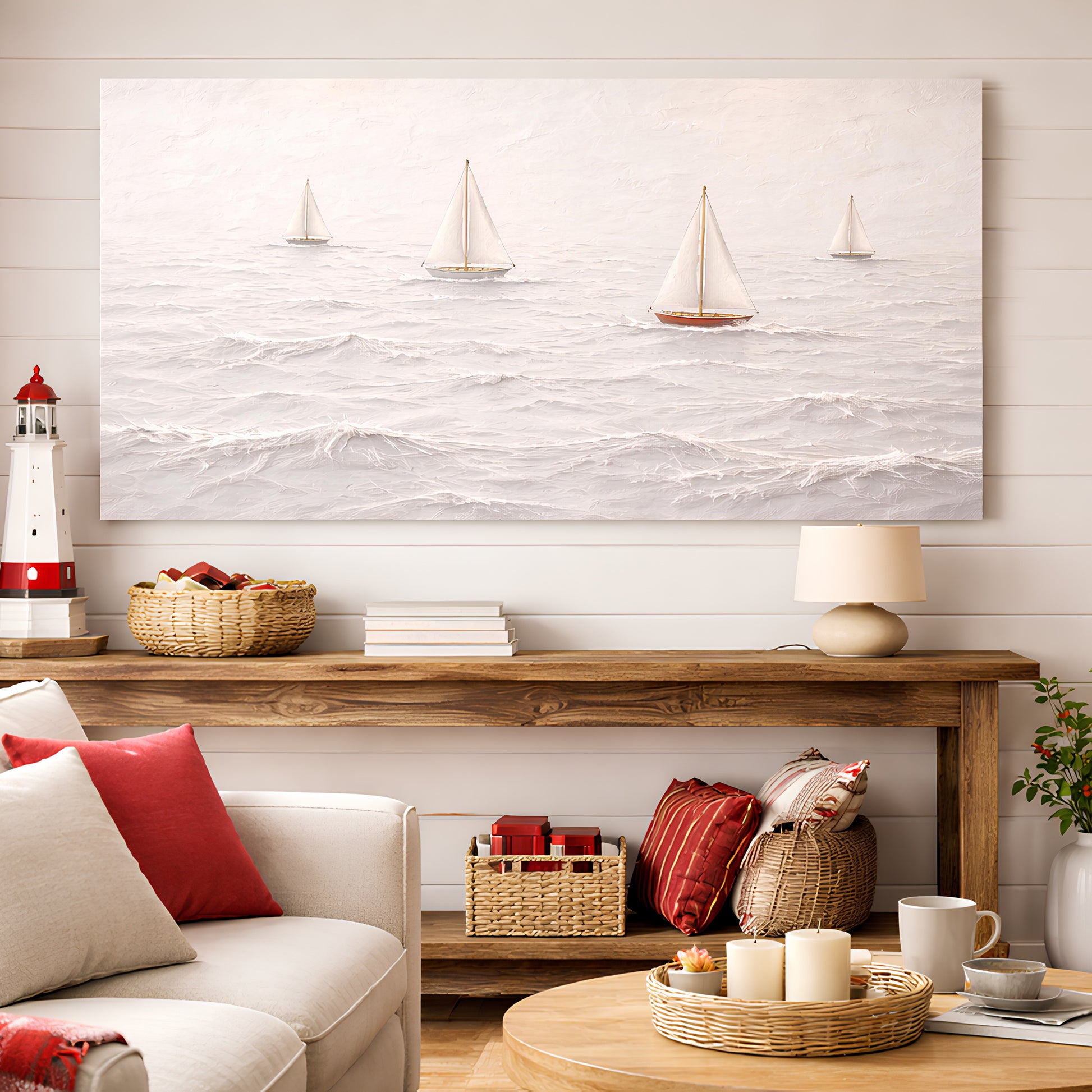 White Sailboats — Tiny Boats & The Sea