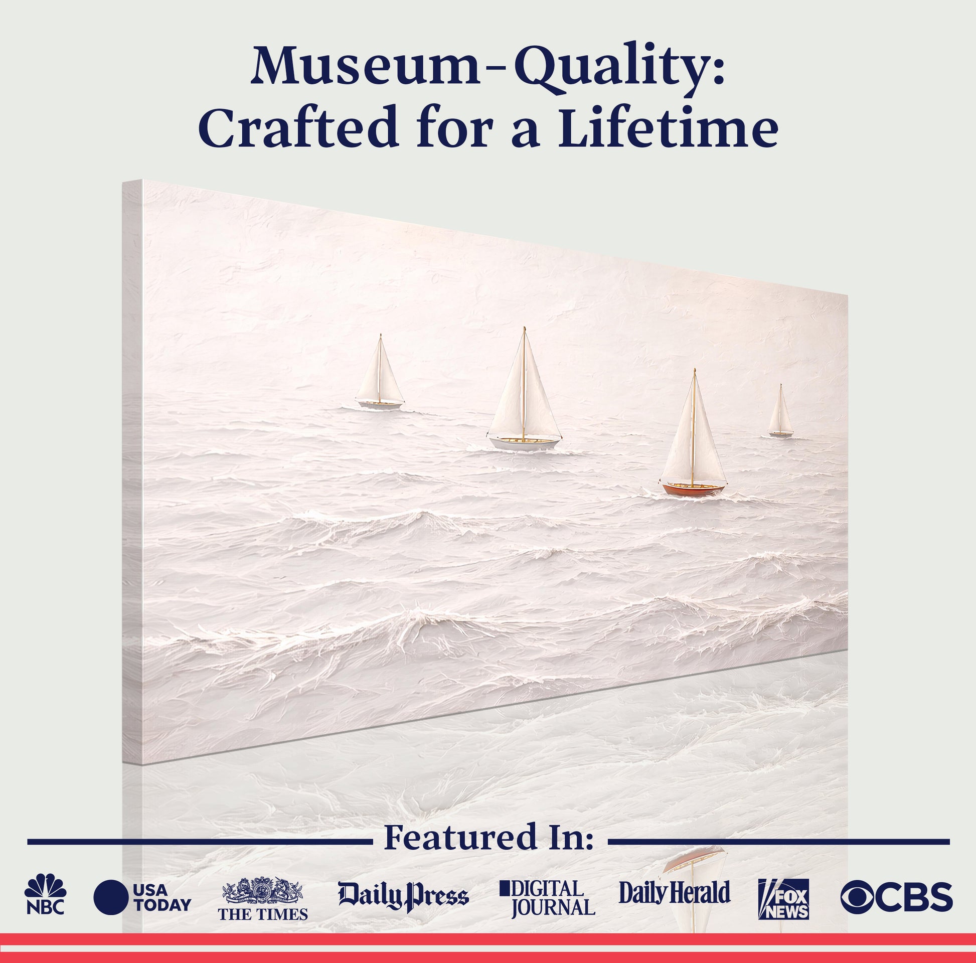White Sailboats — Tiny Boats & The Sea