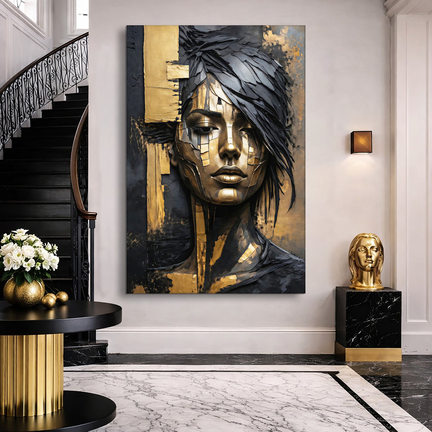 Abstract Sculpted Portrait