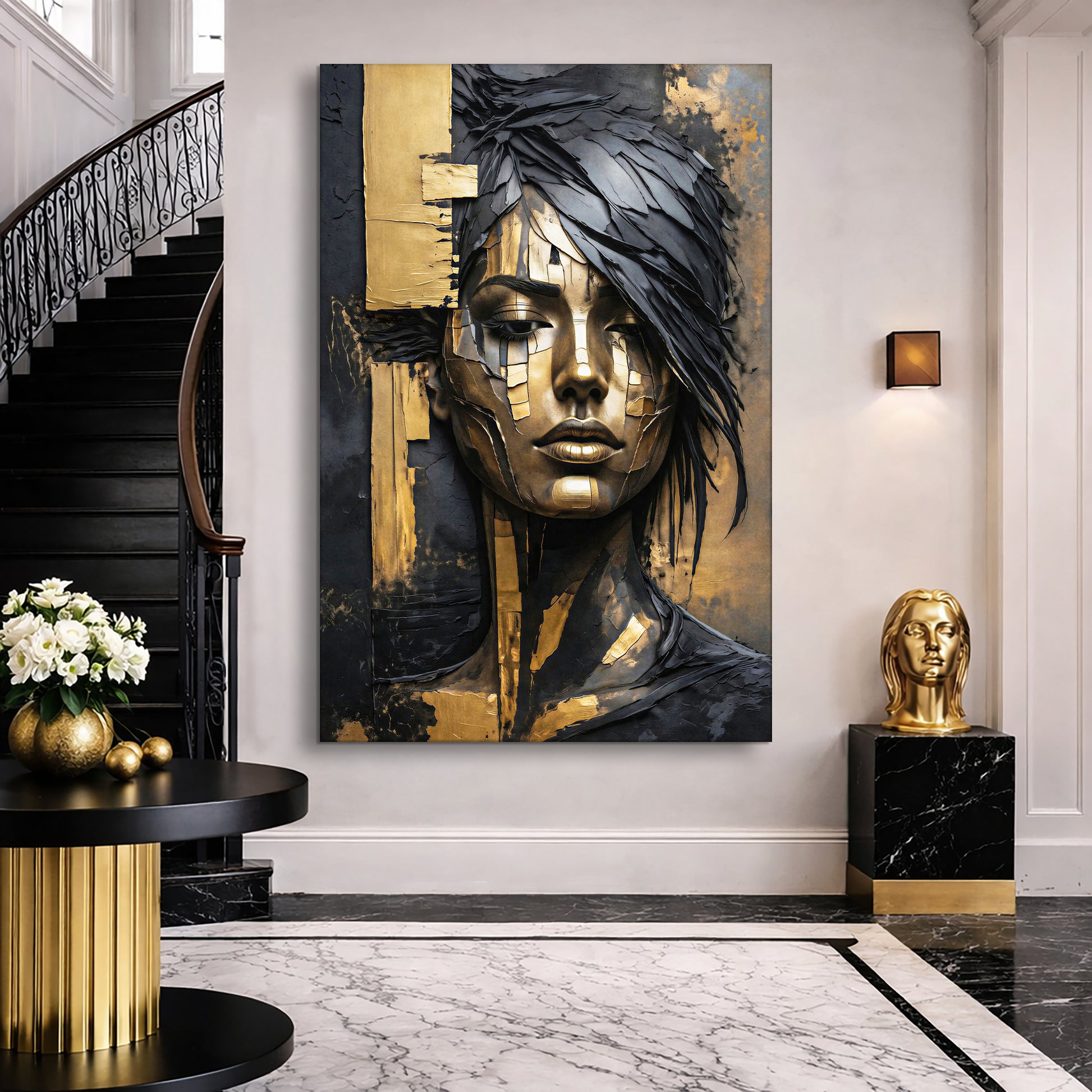 Abstract Sculpted Portrait