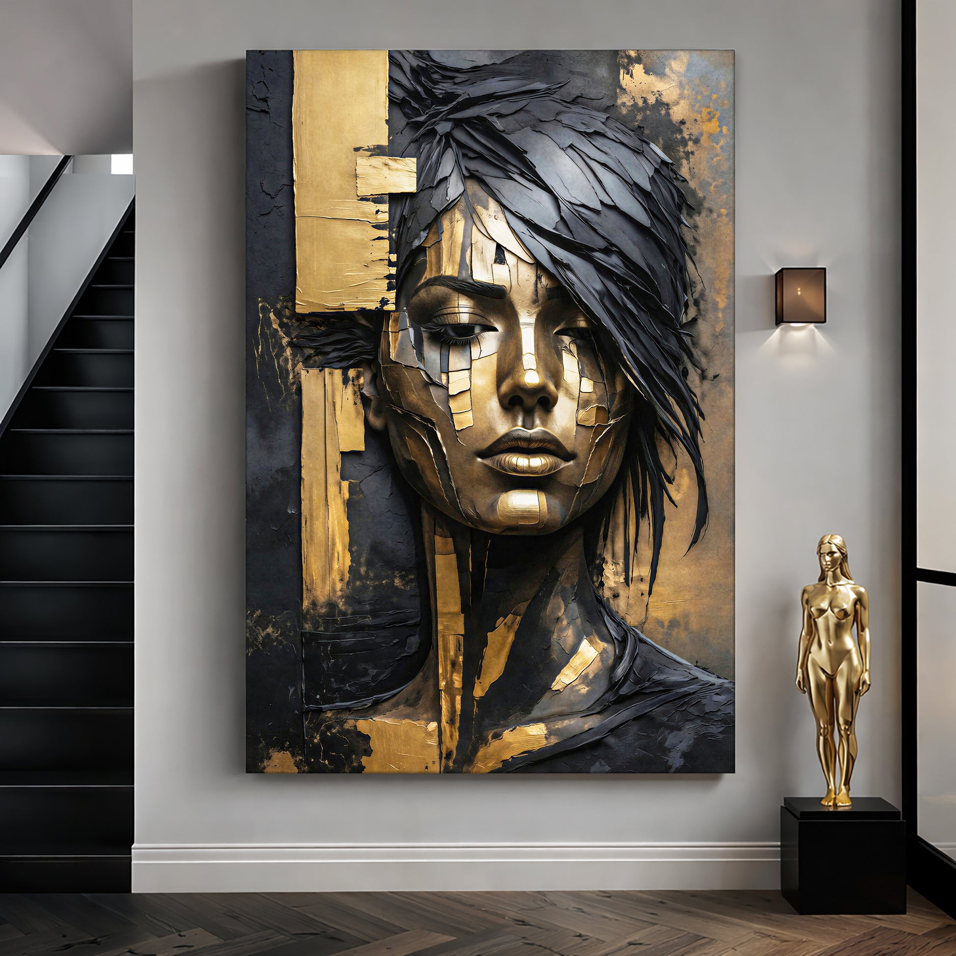 Abstract Sculpted Portrait