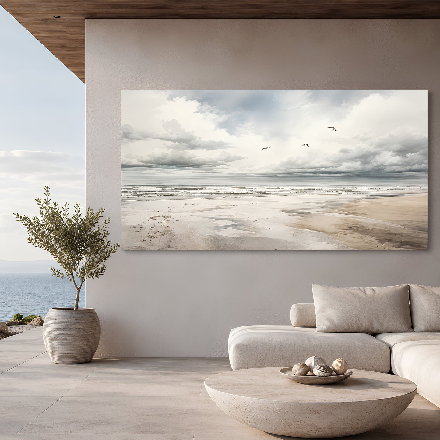 Serene Coastal Horizon