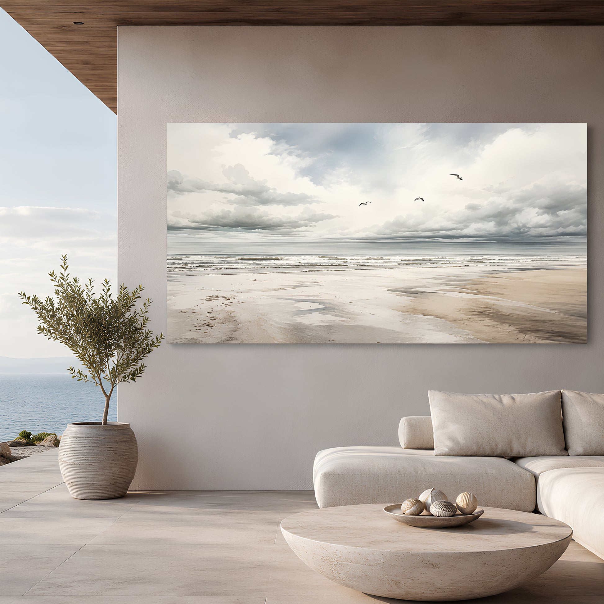 Serene Coastal Horizon
