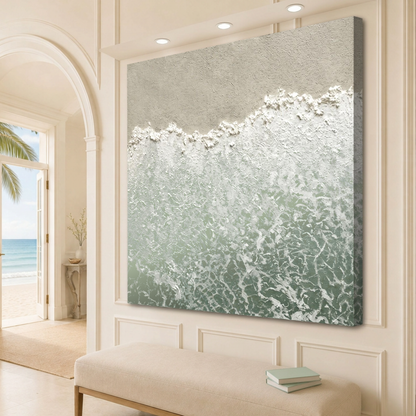 Soft Ocean Foam Abstract