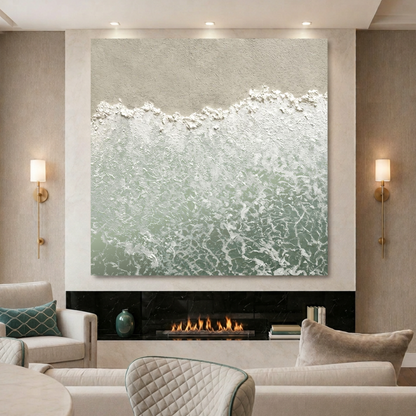 Soft Ocean Foam Abstract